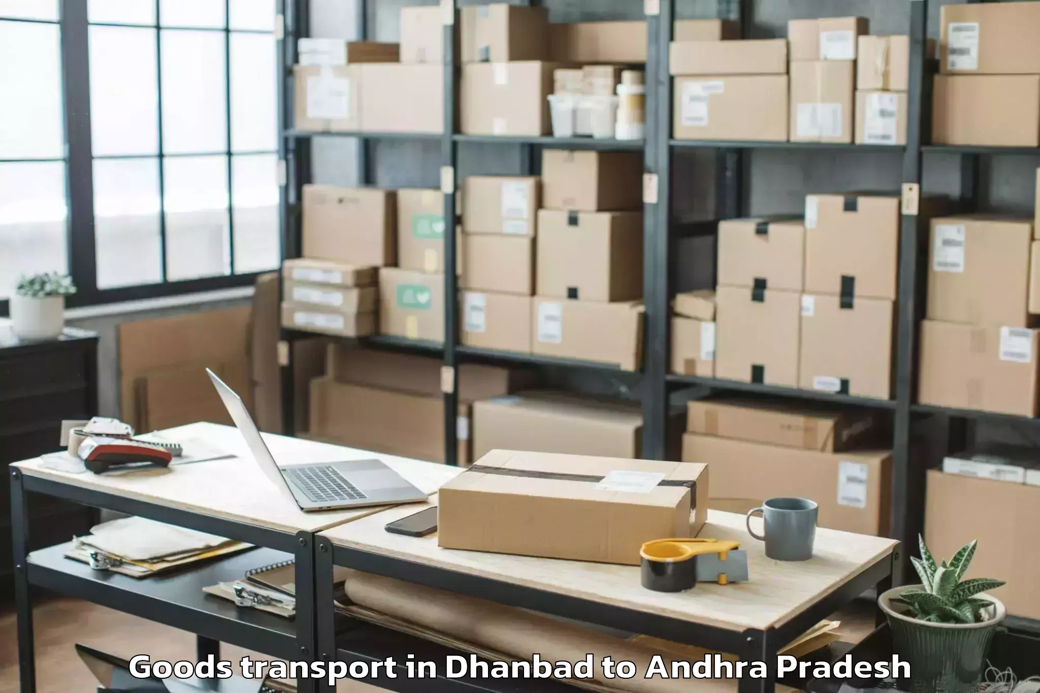 Book Dhanbad to Challapalli Goods Transport Online